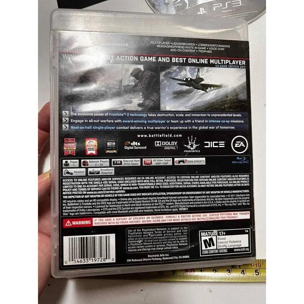 Battlefield 3 Sony PlayStation 3 PS3‎ Game EA DICE Complete with Manual